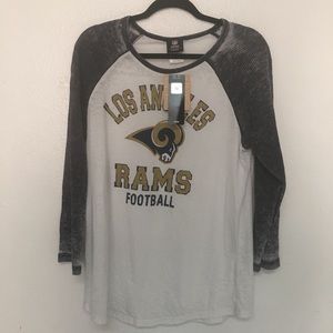 Women’s long sleeve athletic cut L.A. Rams Shirt